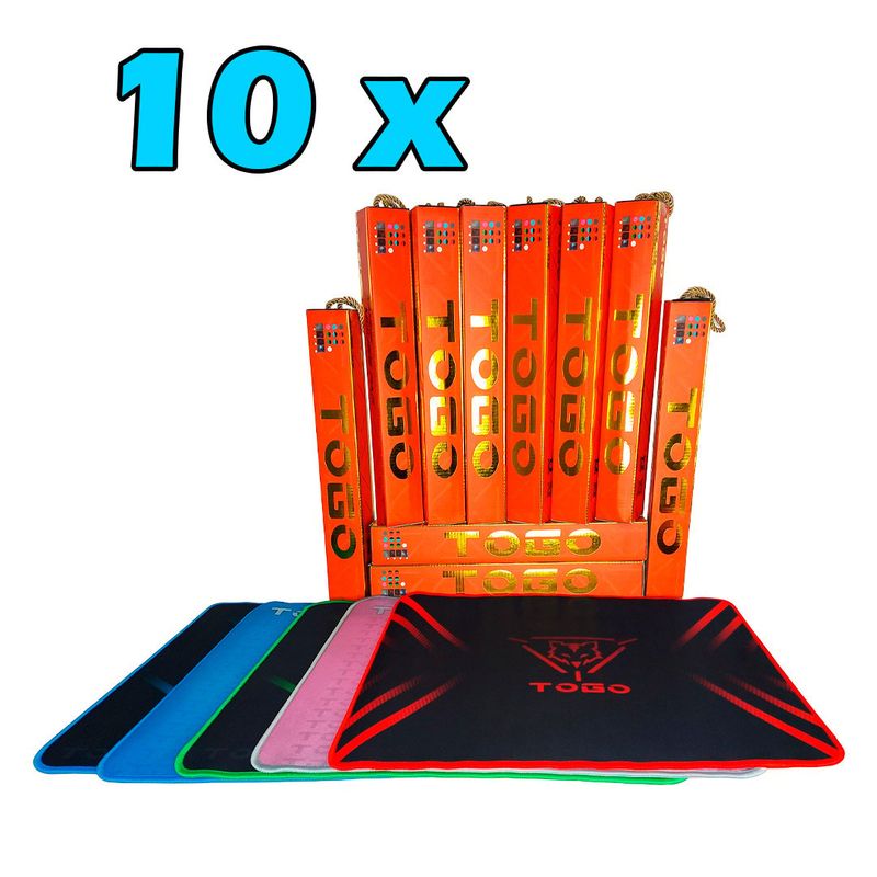 GENERICO - Mousepad Gaming XL 44 Cm X 35 Cm X 0.25 Cm Pack X 10 Variedades