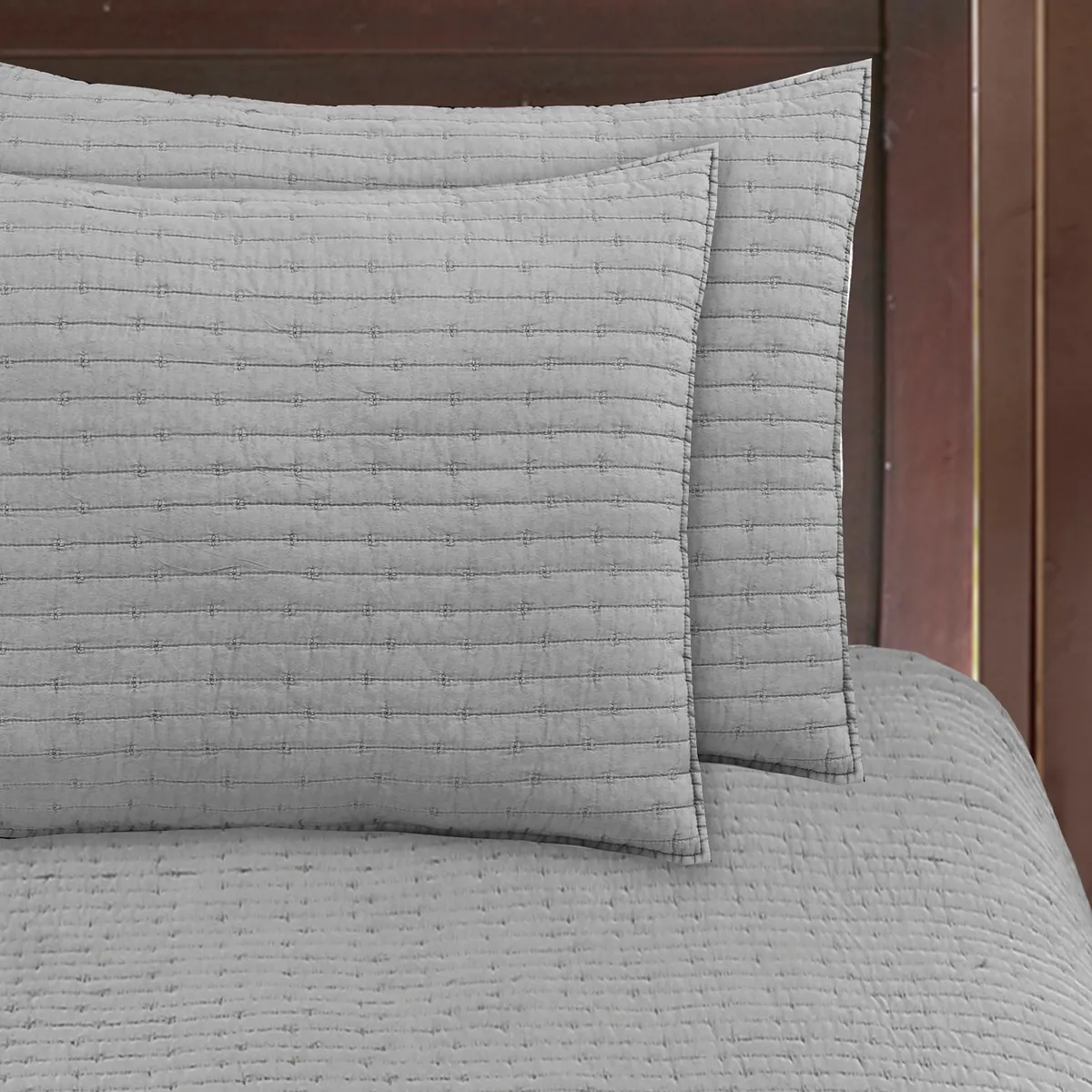 DIB - Quilt Patchwork Formas 2P Gris