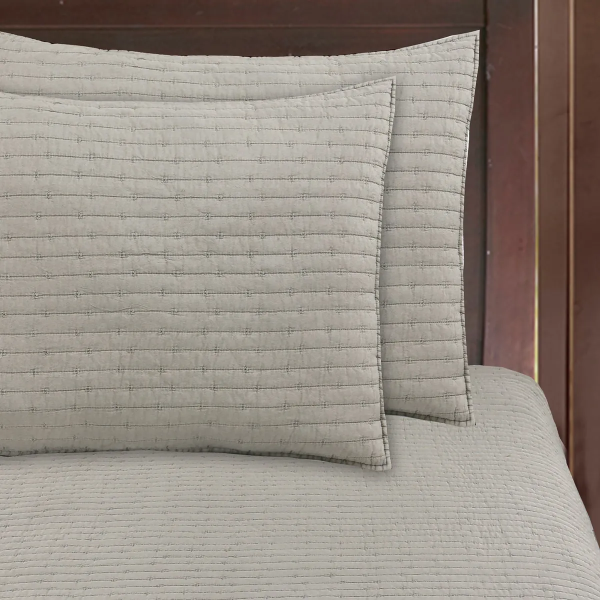 DIB - Quilt Patchwork Formas 2P Taupe