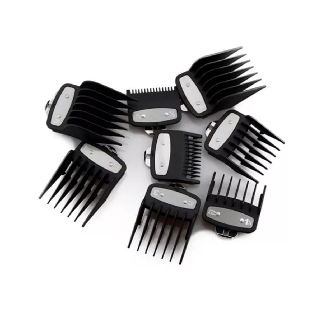 GENERICO - Peine Guía De Corte De 8 Piezas Con Clip De Metal