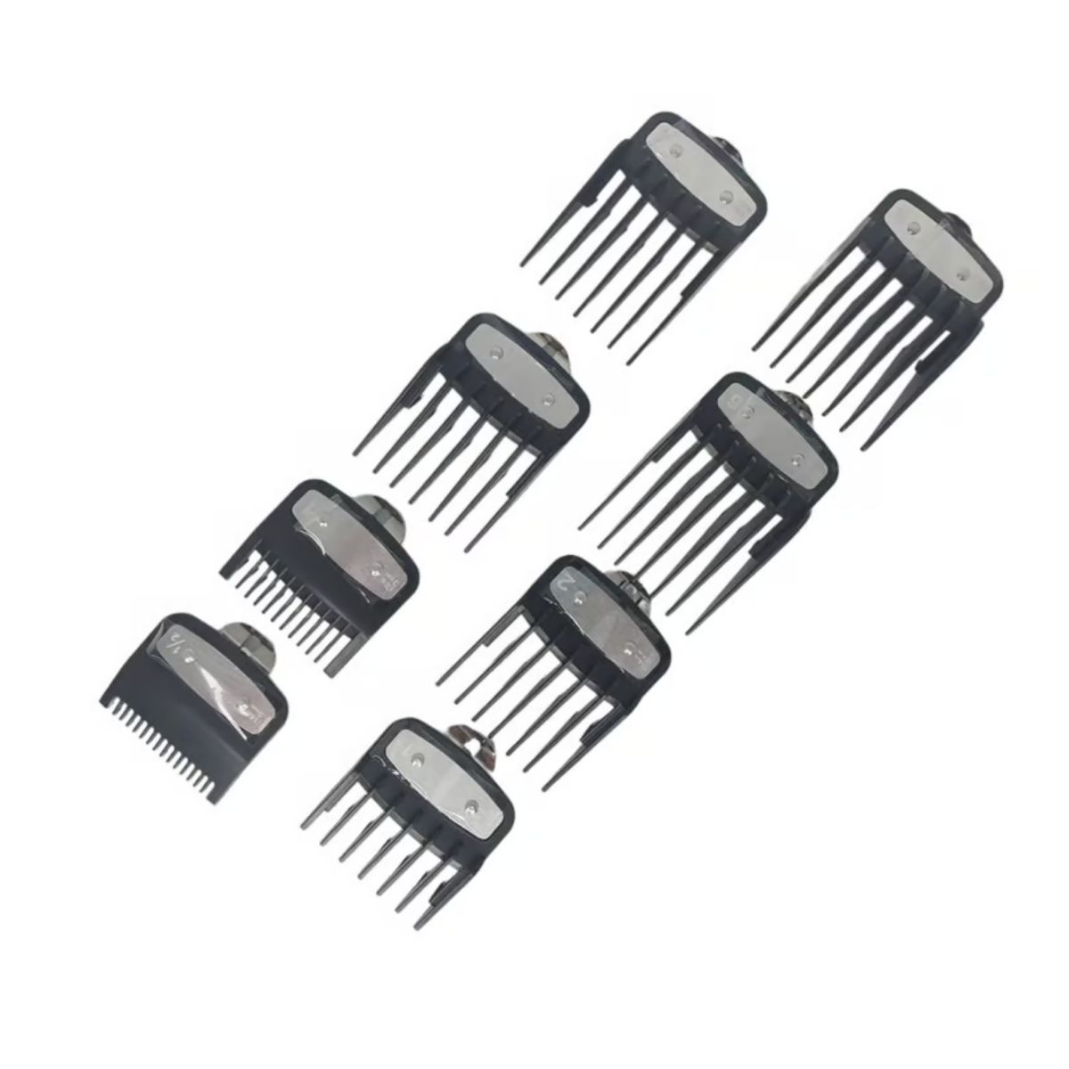 GENERICO - Peine Guía De Corte De 8 Piezas Con Clip De Metal