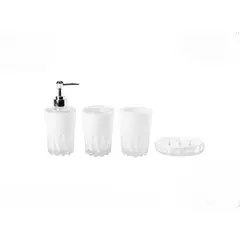 GENERICO - Set De Baño 4 Piezas color Blanco