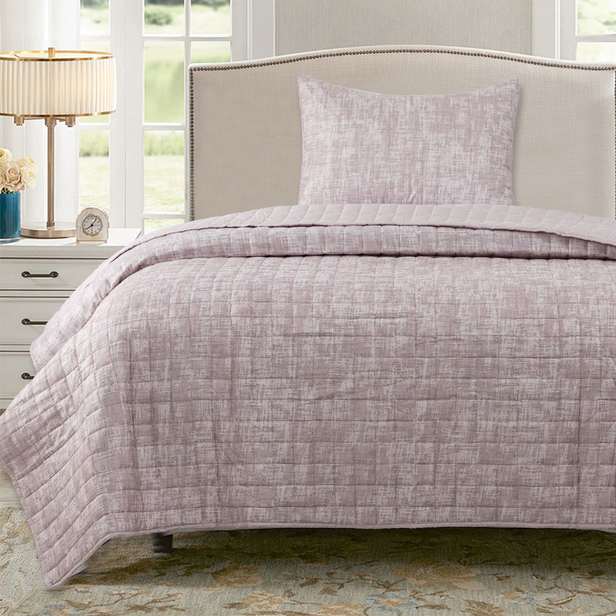 DIB - Quilt Reversible Textura 1.5P Taupe