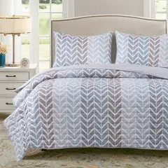 DIB - Quilt Reversible Estam 2P Zigzag Beige
