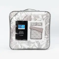 DIB - Quilt Reversible Estam 15P Flores Gris