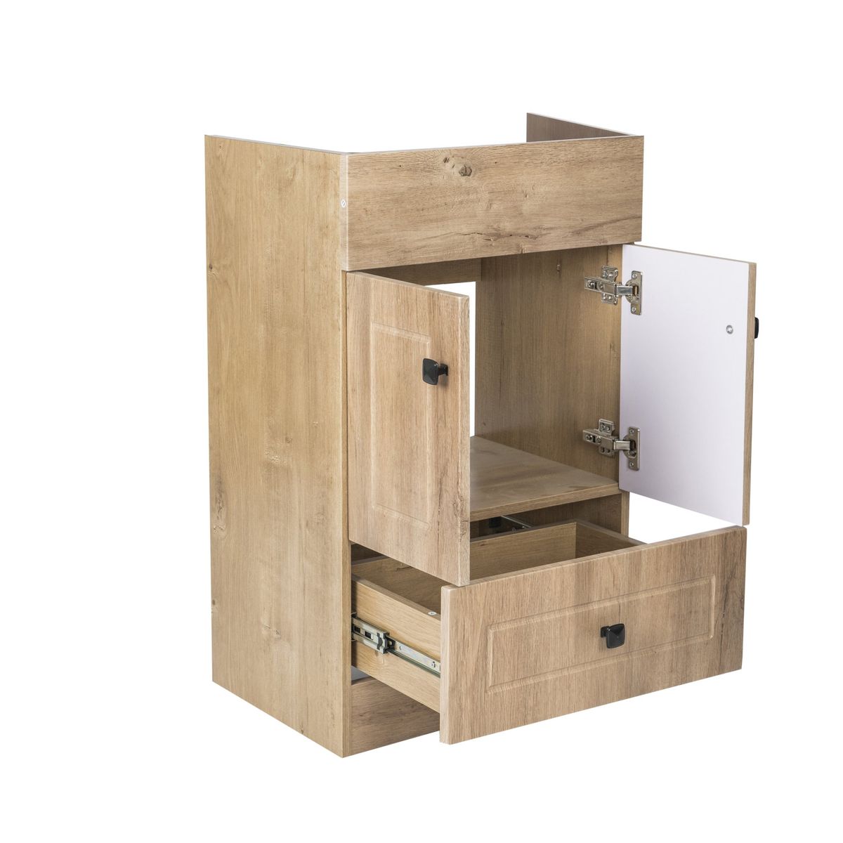 DOMSA - Mueble Vanitorio Domsa B50PH-WOOD SIN CUBIERTA 48x80x38cm