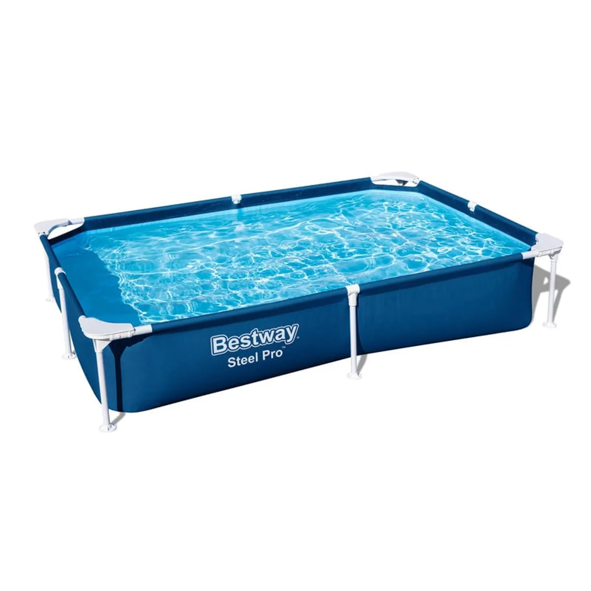 BESTWAY - Piscina estructural rectangular 221x150x43cm Bestway