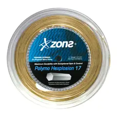ZONS - Rollo Cuerda Tenis Polymo Hexplosion 1.28 120M Ambar