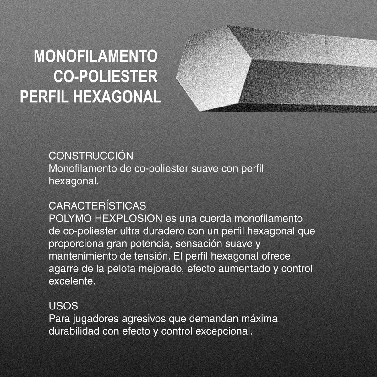 ZONS - Rollo Cuerda Tenis Zons Polymo Hexplosion 1.28 120M Azul