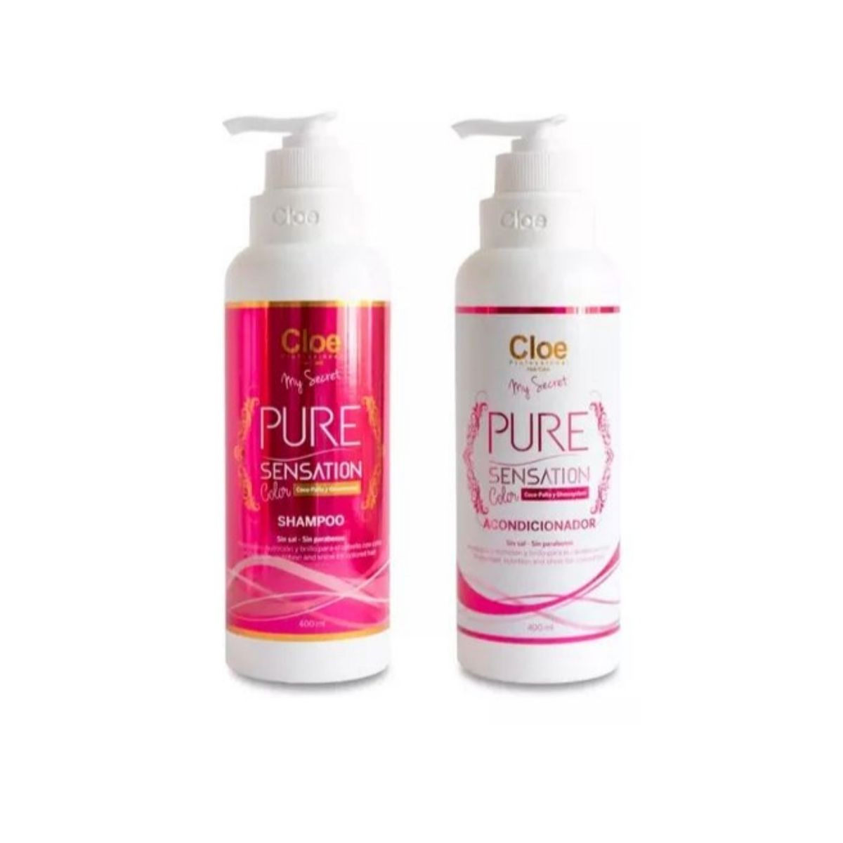 CLOE - Pack Cloe PURE SENSATION COLOR shampoo y acondicionador 400ml