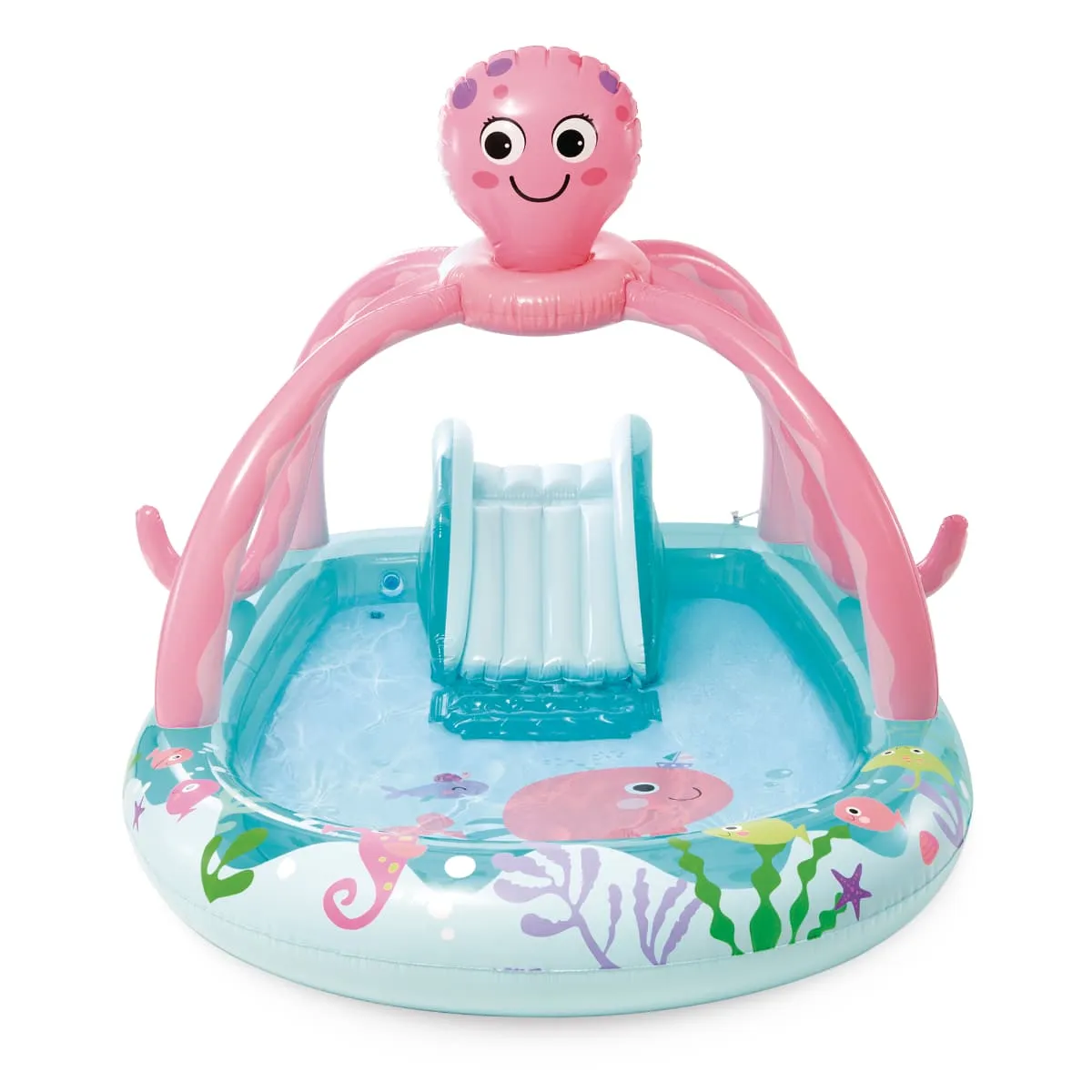 INTEX - Piscina Centro de Juegos con Aspersor INTEX Friendly Octopus
