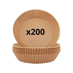 IMPORTCLICK - Pack 200 Papeles Circular Freidora Air Fryer Forro Antihaderente
