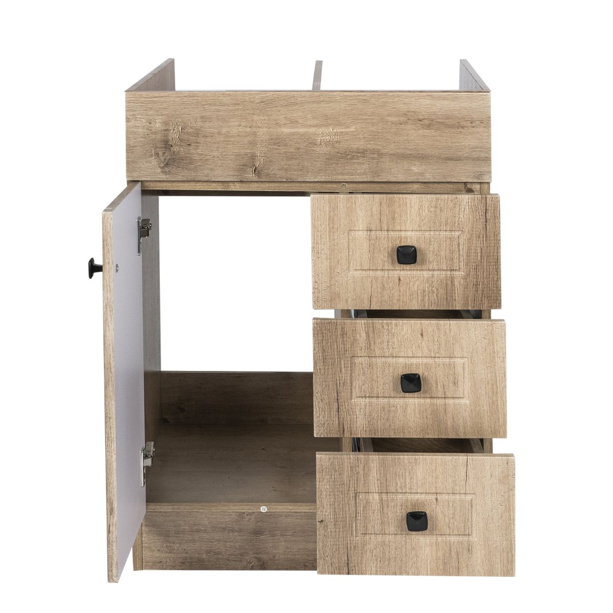 DOMSA - Mueble Vanitorio Domsa B60PHN-WOOD SIN CUBIERTA 58x80x45cm