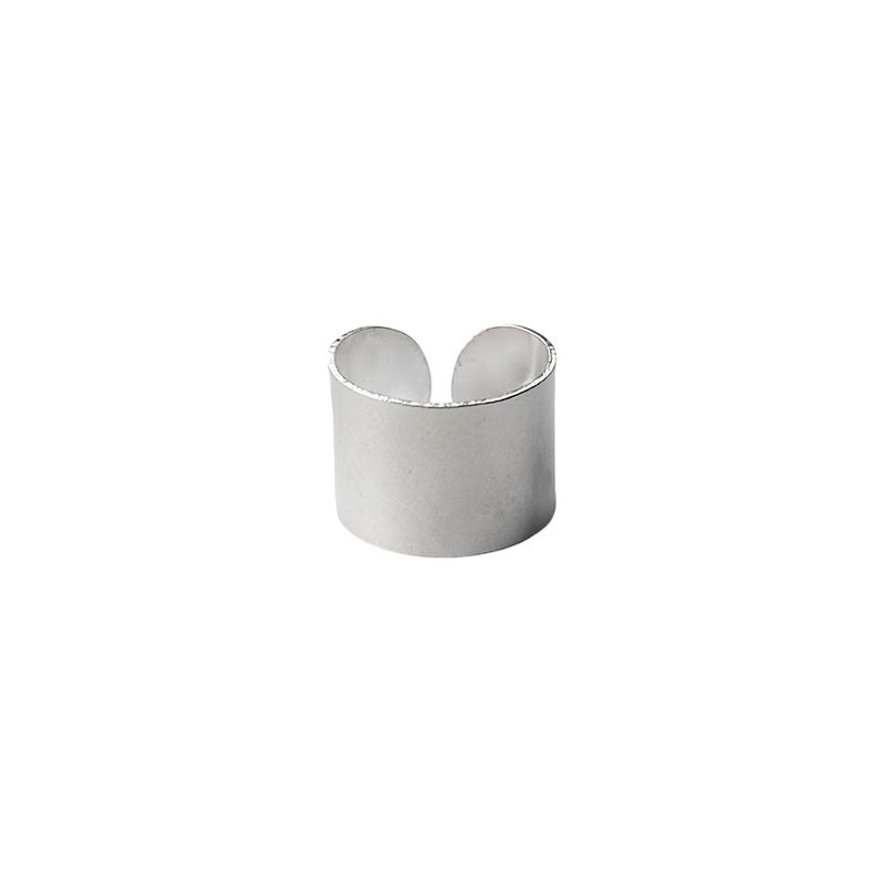 ANDREA COGGIOLA JOYAS - Aro Bidu Liso Plano Plata Fina 925