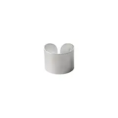 ANDREA COGGIOLA JOYAS - Aro Bidu Liso Plano Plata Fina 925