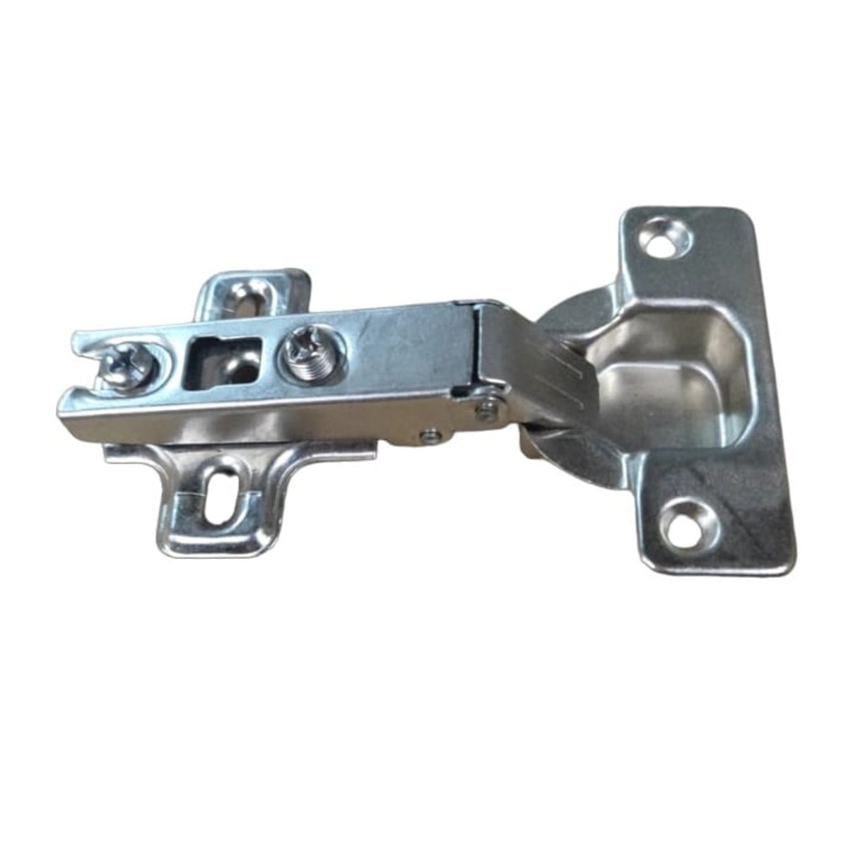 GENERICO - Bisagra Cierre Suave 35 Mm Sin Tornillos Recta Pack 10 unidades