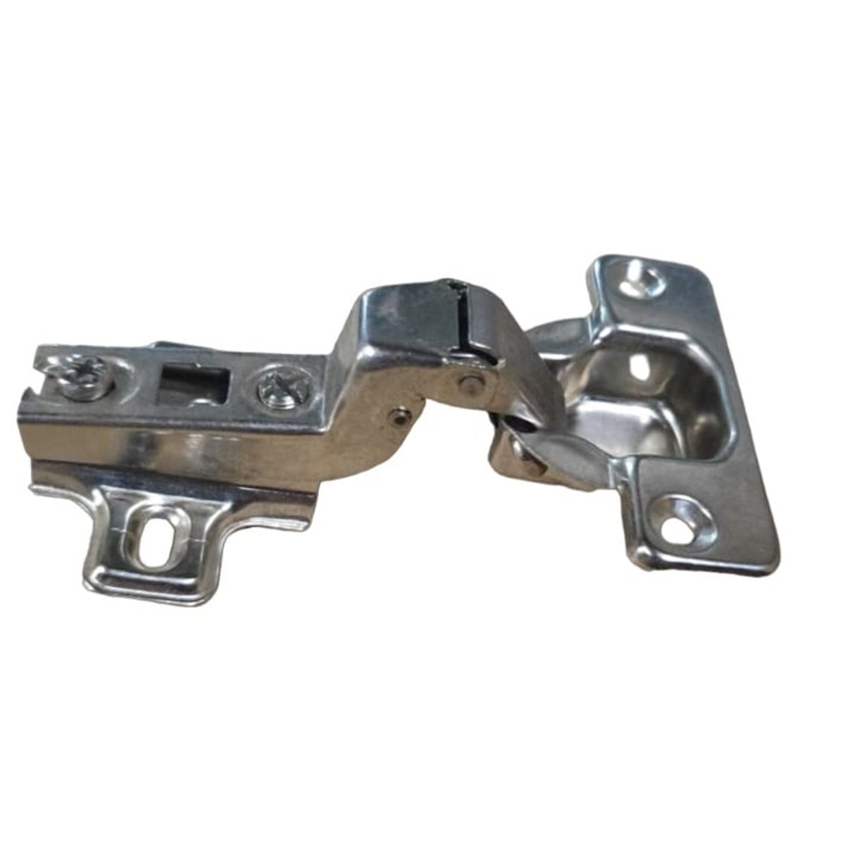 GENERICO - Bisagra Cierre Suave 35 Mm Sin Tornillos Curva Pack 10 unidades