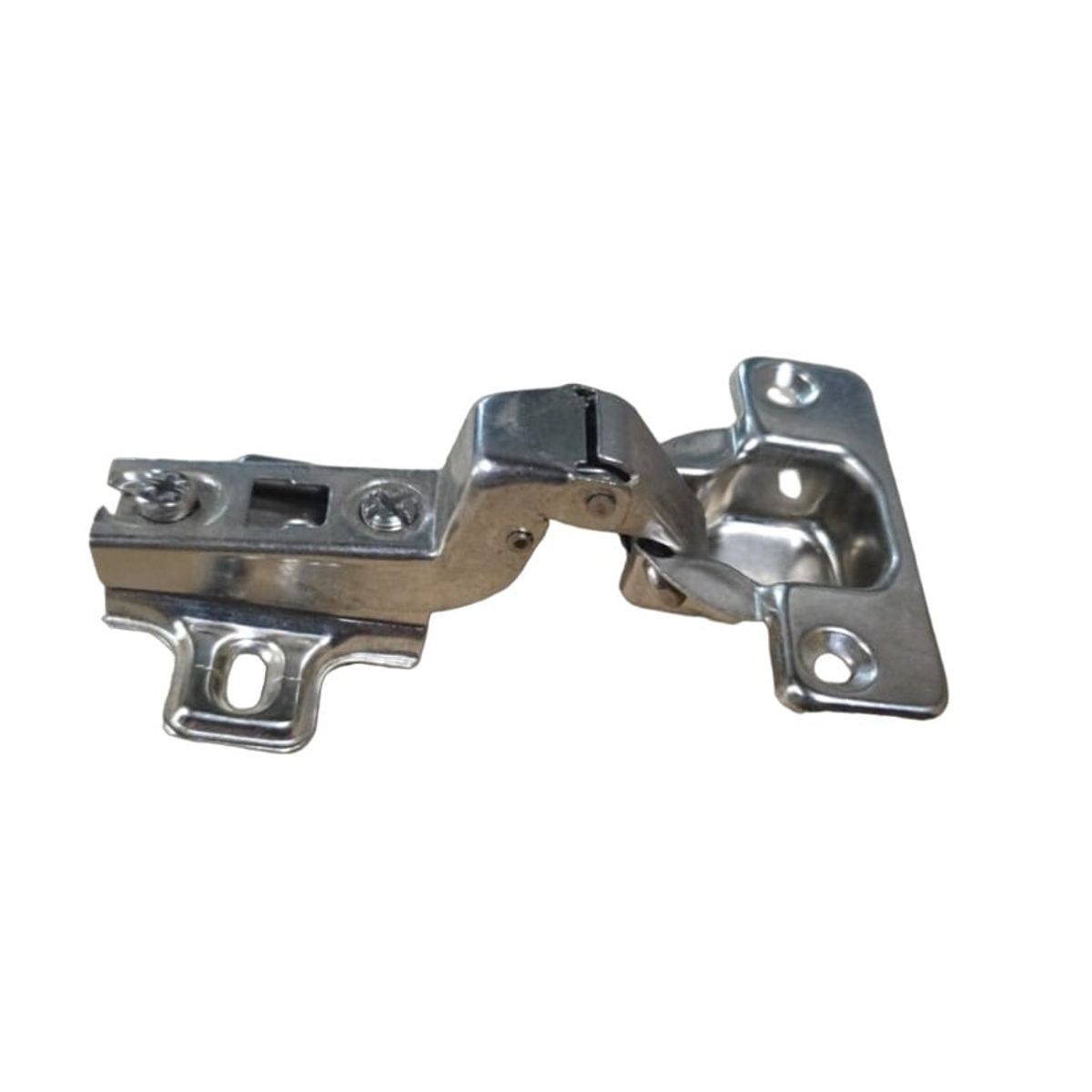 GENERICO - Bisagra Cierre Suave 35 Mm Sin Tornillos Curva Pack 10 unidades