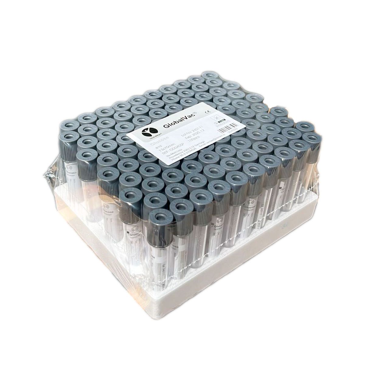 GENERICO - Tubo GBvac, Floruro/EDTA T/Gris, 2ml  13x75mm 100 unidades