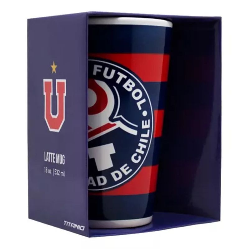 OEM - Tazón Latte Mug Equipo De Futbol Universidad De Chile