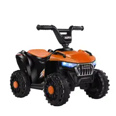 AUCKLAND OUTDOOR - Cuatrimoto Auto Electrico Niño Bateria Luz y Sonido Naranja