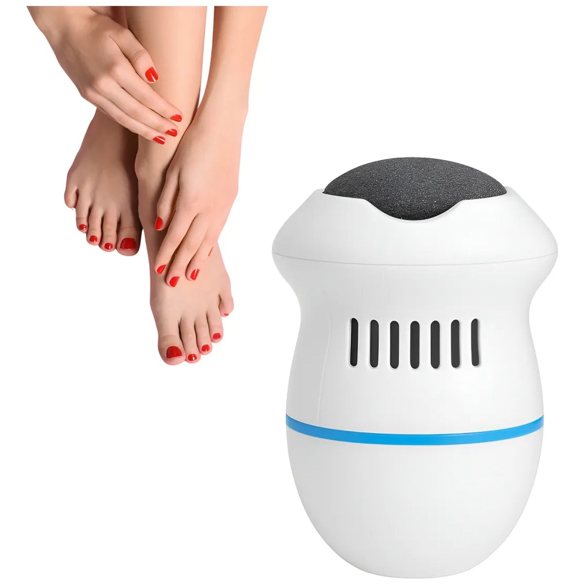 GENERICO - Removedor De Callos Y Exfoliante De Pies Quita Durezas Electrico Lima Recargable Pedicura FIGOIMPORT