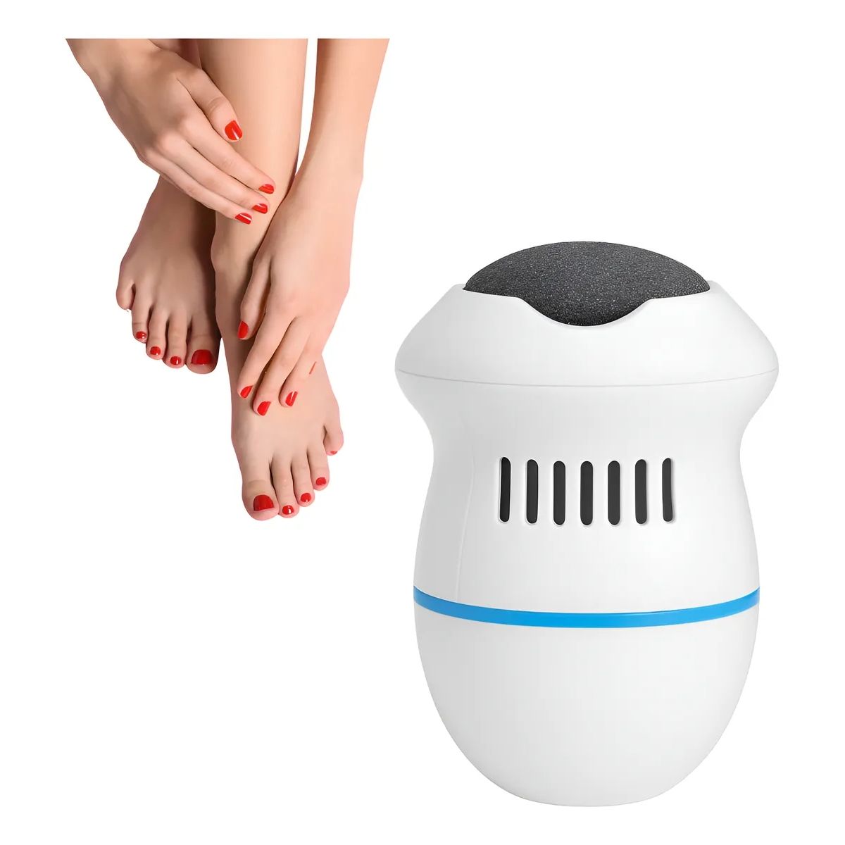 GENERICO - Removedor De Callos Y Exfoliante De Pies Quita Durezas Electrico Lima Recargable Pedicura FIGOIMPORT