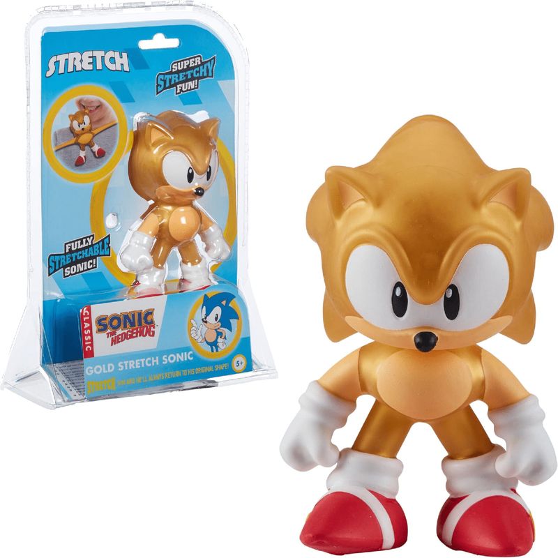 SONIC - Sonic Figura Stretch Armstrong 13 Cm. - Gold Stretch Sonic