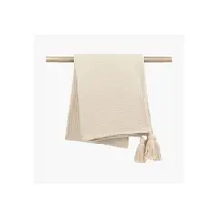 LOUNGE - Manta Algodón Waffle Beige