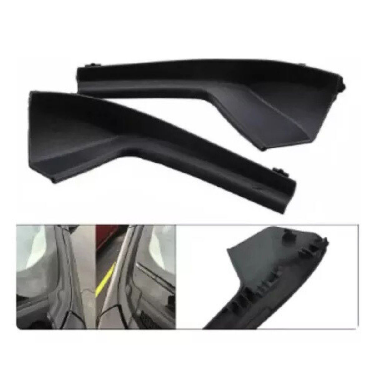 GENERICO - Par Molduras Parabrisas Compatibles Con Nissan Versa 2007-12