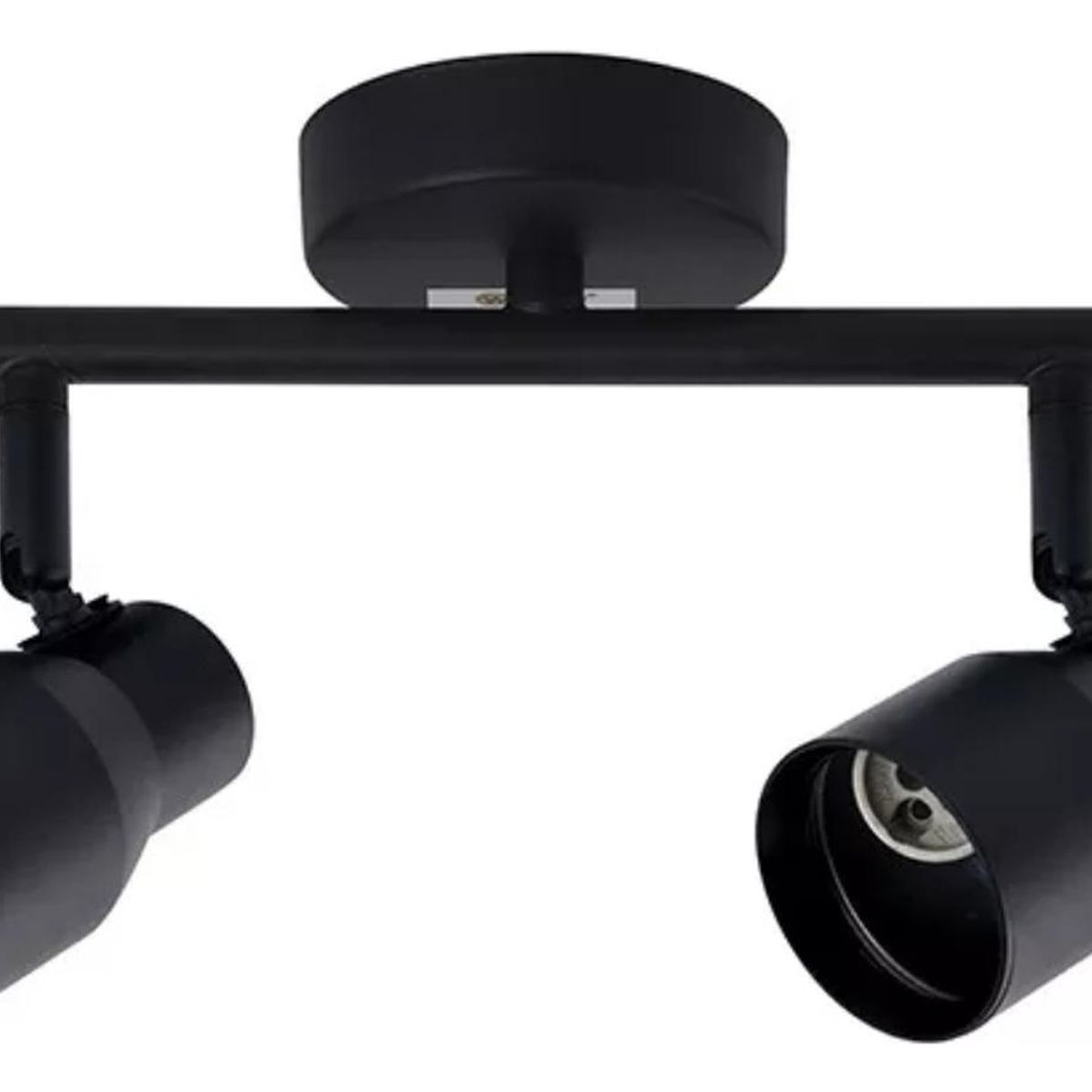 IMPORTCLICK - Lámpara Techo Doble Dirigible Porta Gu10 220V - 240V Negro IMPORTCLICK