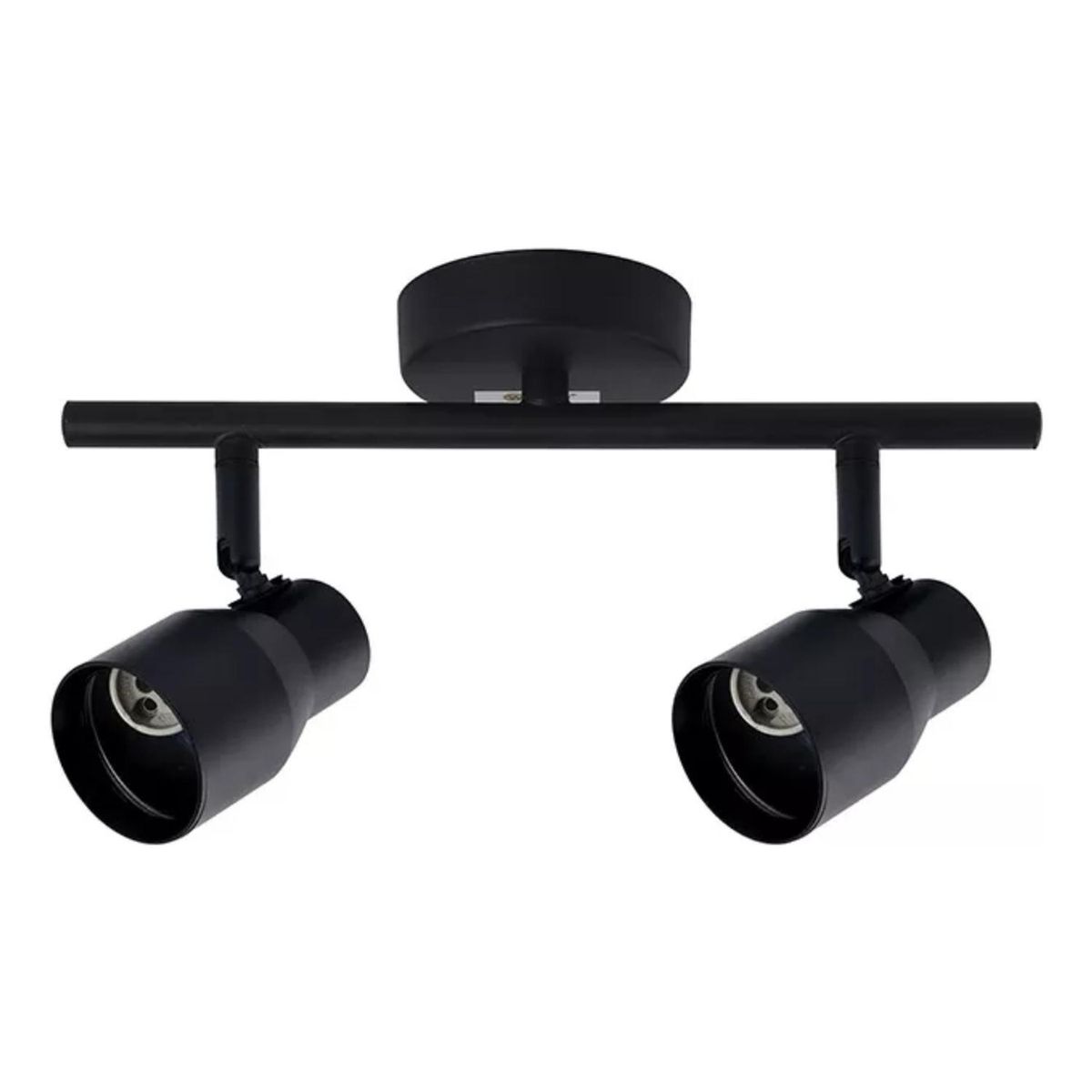 IMPORTCLICK - Lámpara Techo Doble Dirigible Porta Gu10 220V - 240V Negro IMPORTCLICK