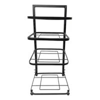 Estante Organizador Modular Ollas Sartenes Cocina Multiuso Negro
