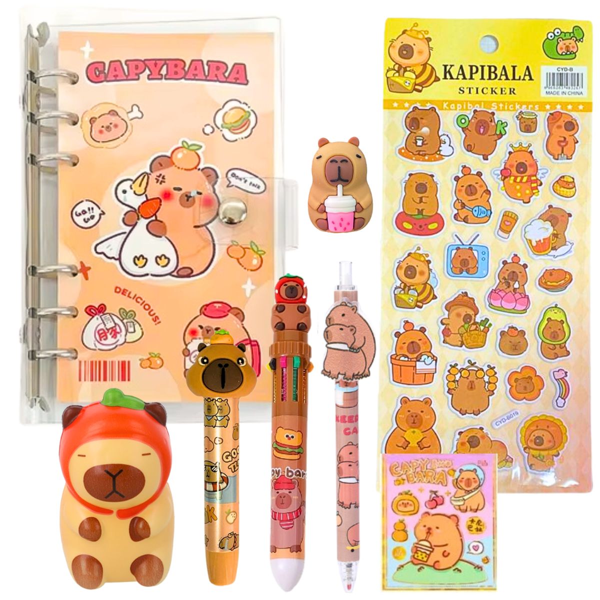 GENERICO - Papelería Capibara Box Medium Capybara Kawaii