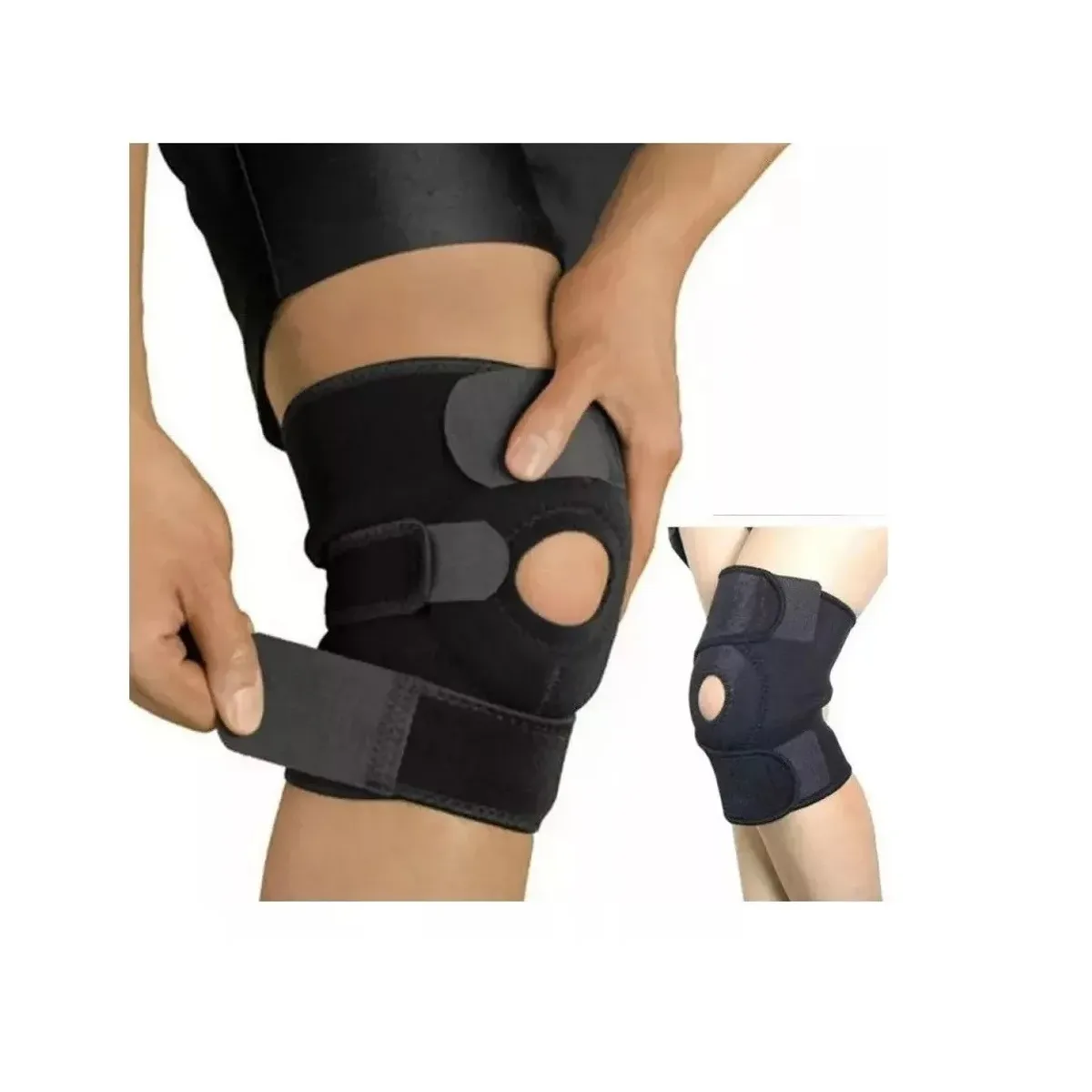 GENERICO - Rodillera Estabilizadora Ajustable Deportiva Soporte Lateral