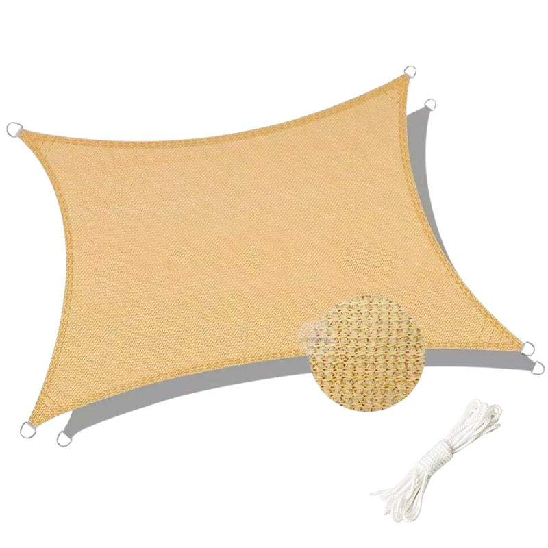 GENERICO - Toldo Carpa Lona Vela Sombra Rectangular 5 X 4 Mts