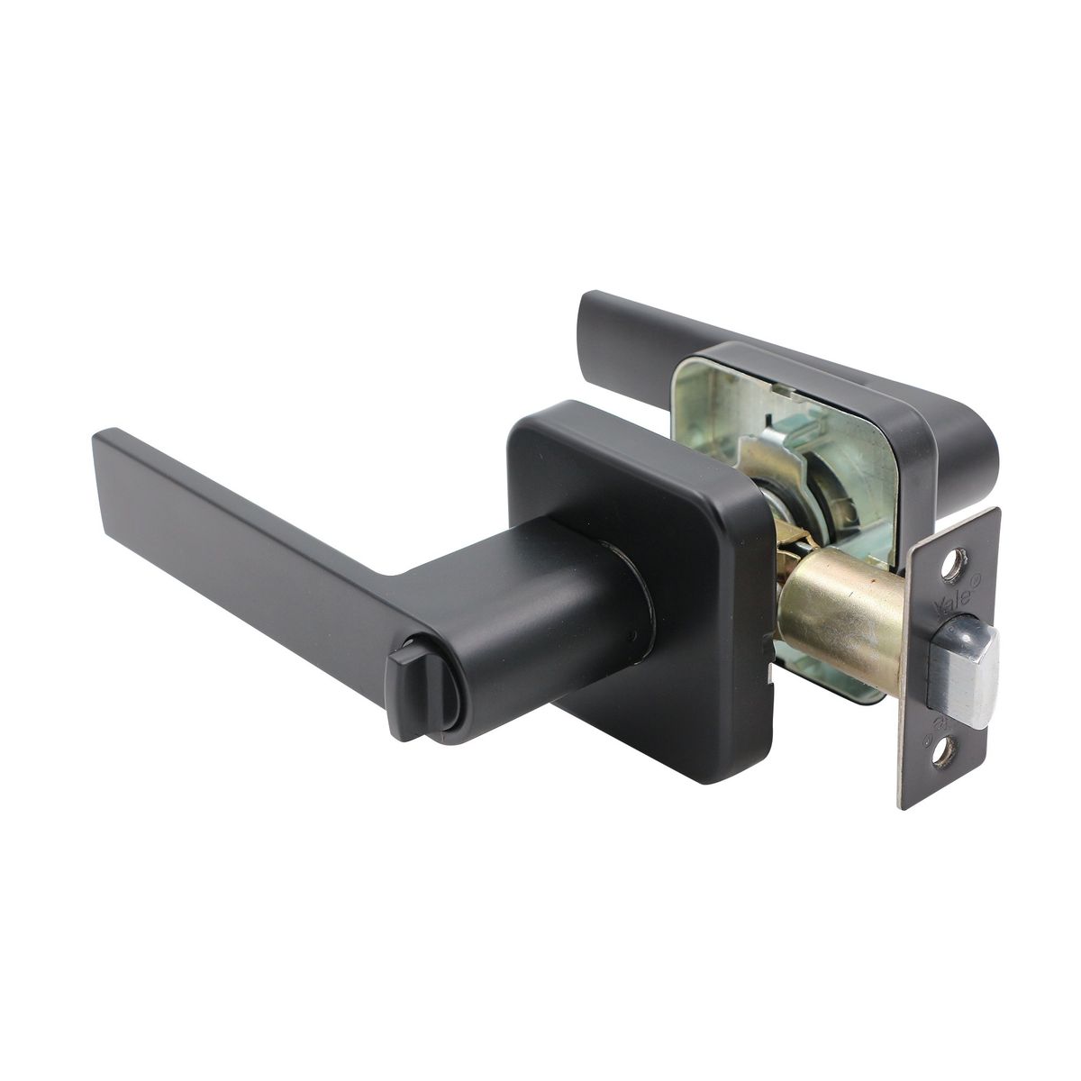YALE - Cerradura Tubular Yale Bari Baño Negro