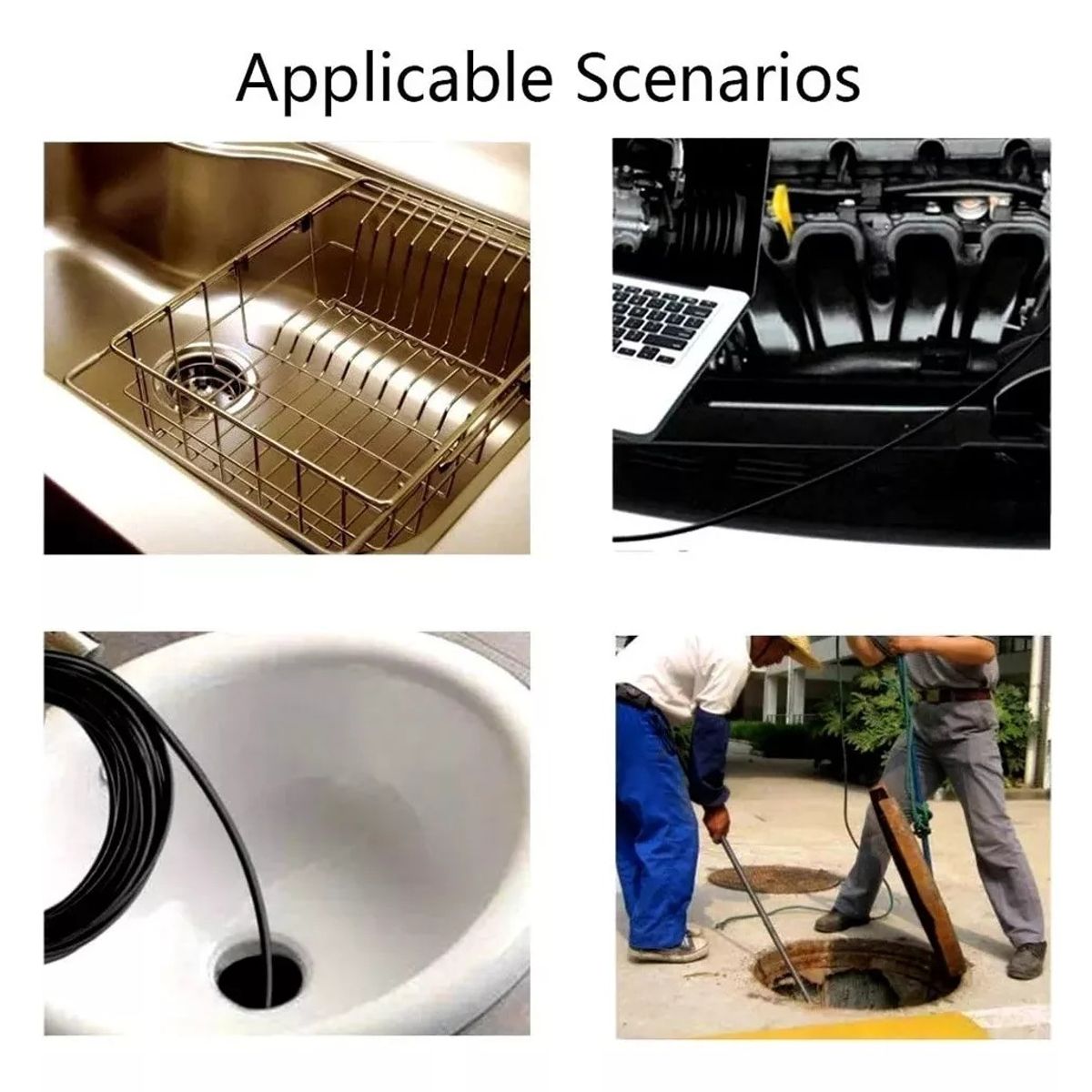 GENERICO - Mini Camara Endoscopica Androidwinmac Inspección 5mt Usb