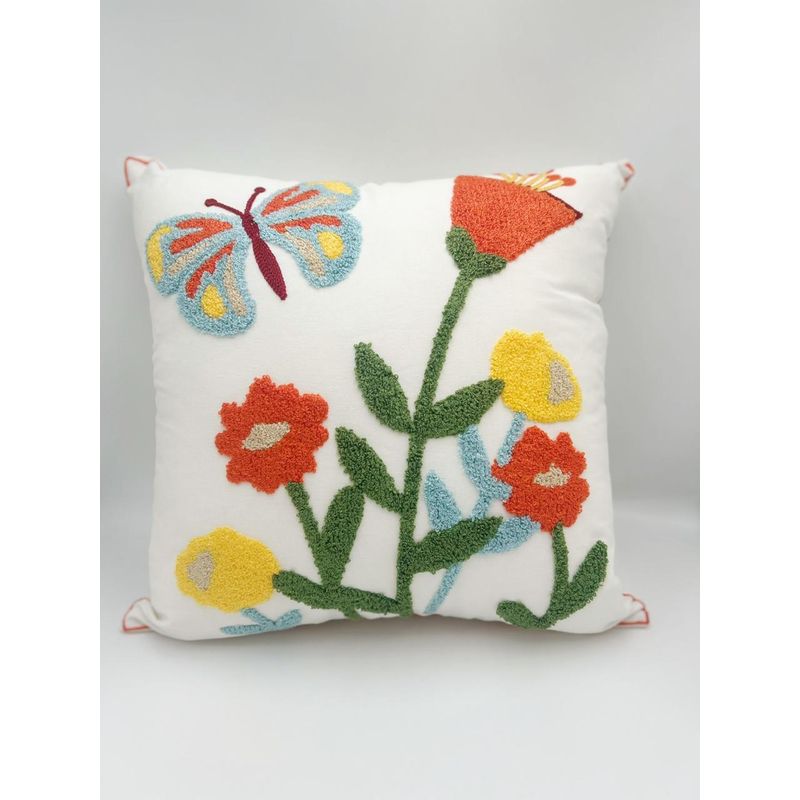 GENERICO - Fundas para Cojines Bordados (02 Unidades), Medidas 45 x 45 cm. TL02