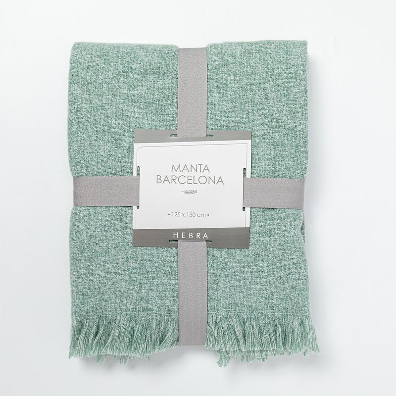 HEBRA - Manta Barcelona 125X150 Menta