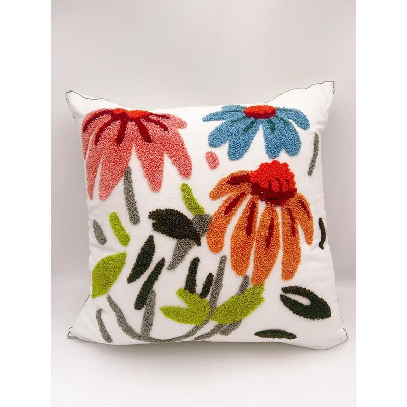 GENERICO - Fundas para Cojines Bordados (02 Unidades), Medidas 45 x 45 cm. TL06