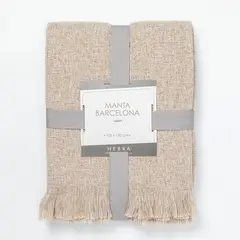 HEBRA - Manta Barcelona 125X150 Beige