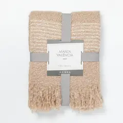 HEBRA - Manta Valencia 125X150 Beige
