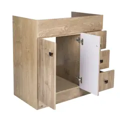 DOMSA - Mueble Vanitorio B80PH WOOD SIN CUBIERTA 78x80x45cm