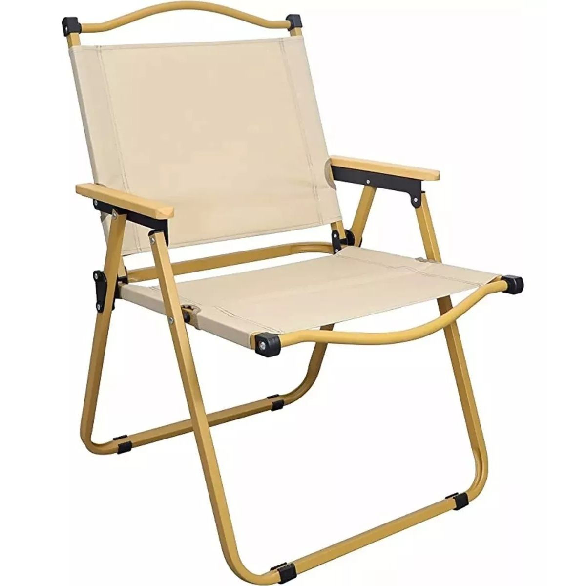 GENERICO - Silla Plegable Camping Playa Picnic Pesca Color Beige