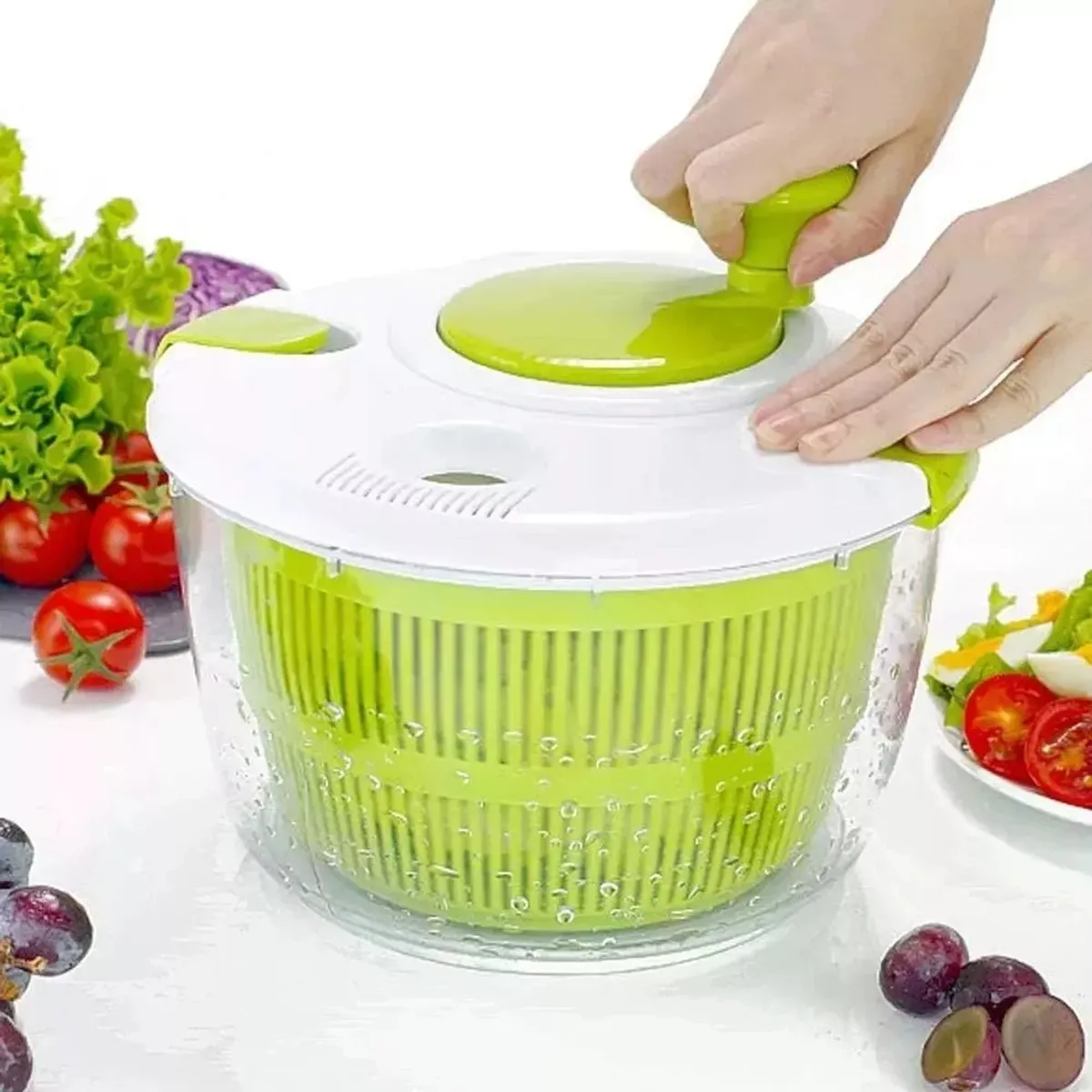 GENERICO - Centrifuga Secador De Lechuga Frutas Salad Spinner