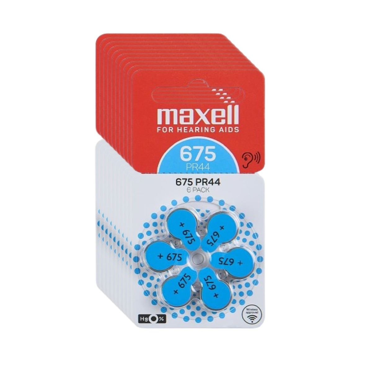 60 Pilas Para Audífonos Maxell Tamaño 675 Auditivas, marca MAXELL - Foto Principal