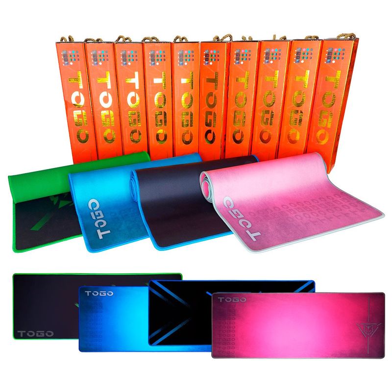 GENERICO - Mousepad Gaming EXTENDIDO 80 Cm X 30 Cm X 0.25 Cm Pack X 10 Variedades