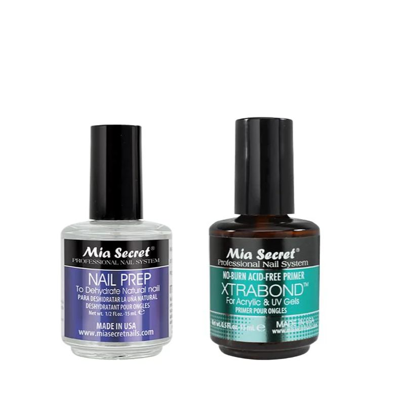 MIA SECRET - Set de preparadores mia secret 15ml nail prep y xtrabond