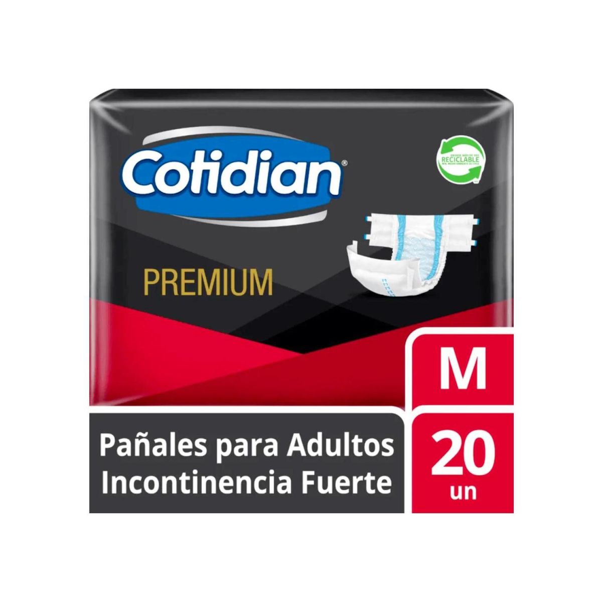 COTIDIAN - Pañal Adulto Cotidian Premium 20 Unid